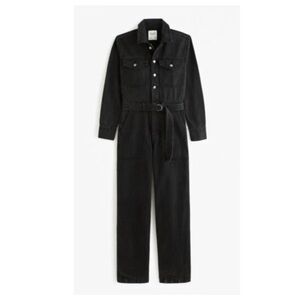 Abercrombie & Fitch long-sleeve denim jumpsuit